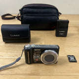 Panasonic Lumix DMC-ZS1 Camera 12x Zoom w/ 2 Bags, Charger, Battery & Memory