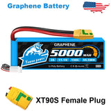 Yowoo XT90S 3S 5000mAh Lipo Battery 11.1V 150C Graphene for RC Car Drone Truck