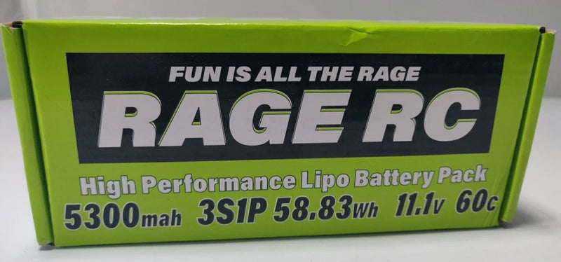 Rage RC LiPo battery pack, 5300mAh 3S in hard case