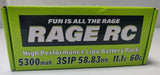 Rage RC 5300mah 3s 11.1v 60c Hard Case LiPo Battery with Xt60 RGRLP53003S60T Battery