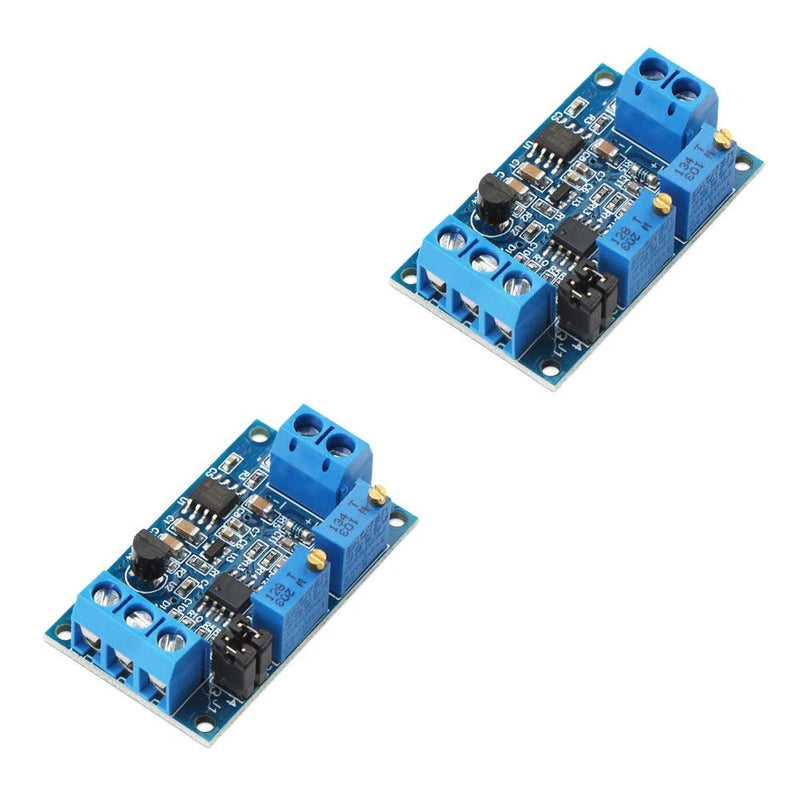 2Pcs Current to Voltage Converter Module 0/4-20mA to 0-3.3V 0-5V 0-10V Voltage T