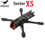 HGLRC Sector X5 FR 5 inch 210mm Carbon Fiber Quadcopter Frame CNC For FPV