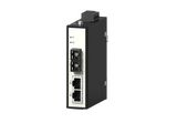 Industrial Fast Ethernet Fiber Media Converter, DIN Rail, Wide Temp