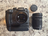 Panasonic Lumix DC-GH5 w/ Bottom Handgrip, Olympus 40-150mm And 25mm Lenses