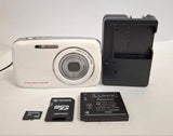 Panasonic LUMIX DMC-S1 White Compact Digital Camera 12.1MP Zoom