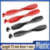 75 mm Plastic Propeller Props for ? 1 mm Shaft Motor RC Model Aircraft Drone DIY