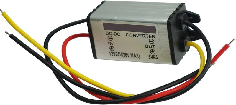 DC Converter Regulator, 12V to 6V 6A 36W, Waterproof, High Efficiency, 5 Safety
