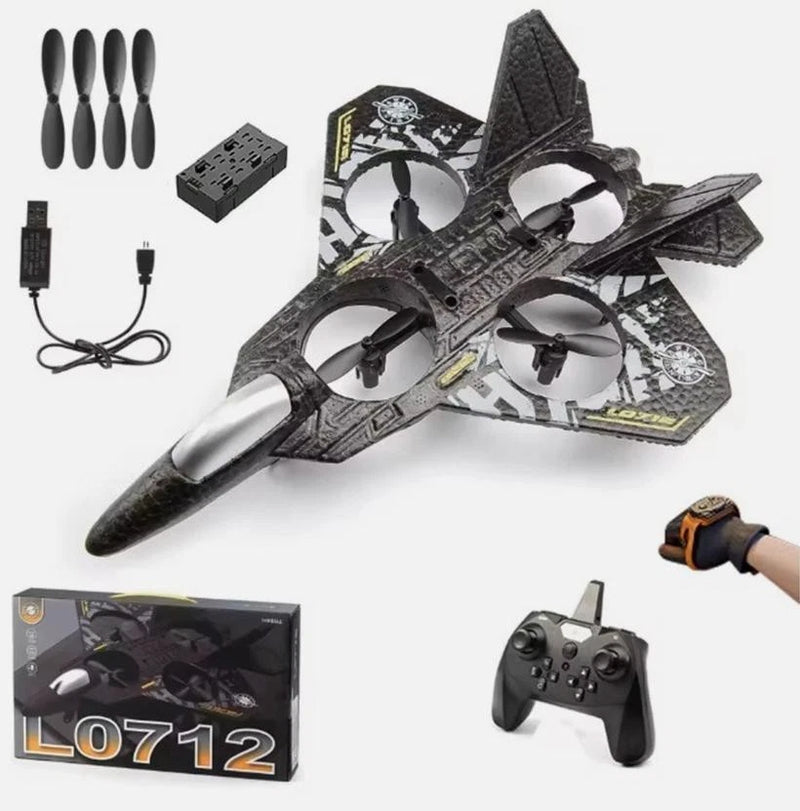 US RC Helicopter Plane 2.4G Remote Control F22 Fighter Airplane Glider RTF Toy