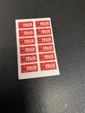 Detail Media Red Felix License Plates, Model Car, 1/24,1/25 ,Lowrider ,FELIX2