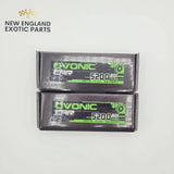(2) OVONIC 2S LiPo BATTERY 5200 mAh 7.4v 80c