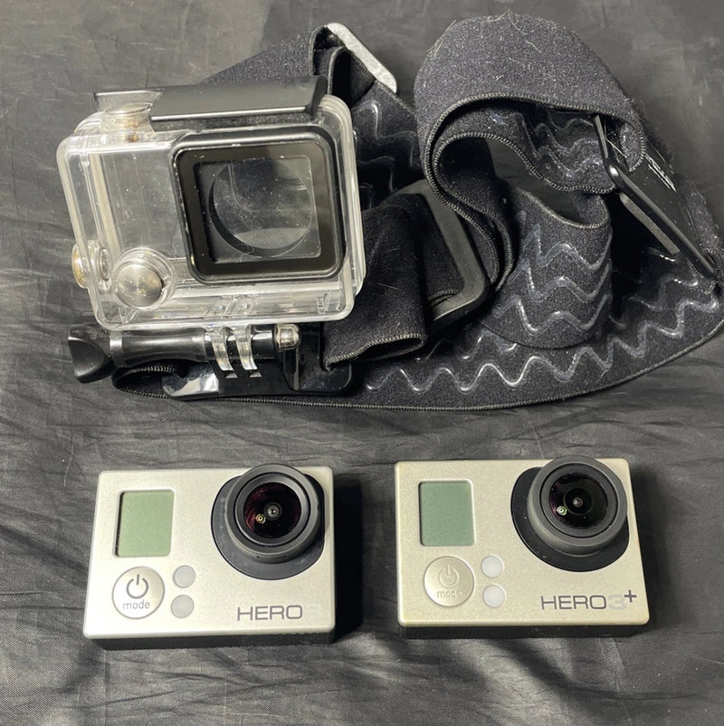 PARTS/REPAIR GoPro Hero 3  Hero3+ Silver Lot Of 2 Untested