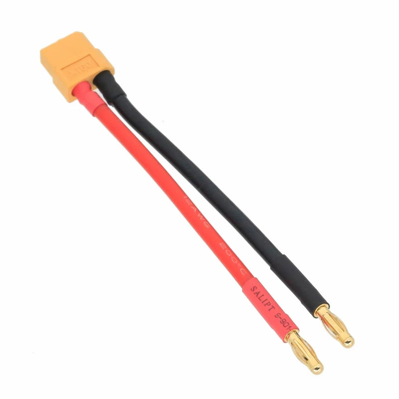 XT60 Female to 4mm Banana Bullet Plug 12AWG 15CM Battery Charging RC Toy FPV UAV