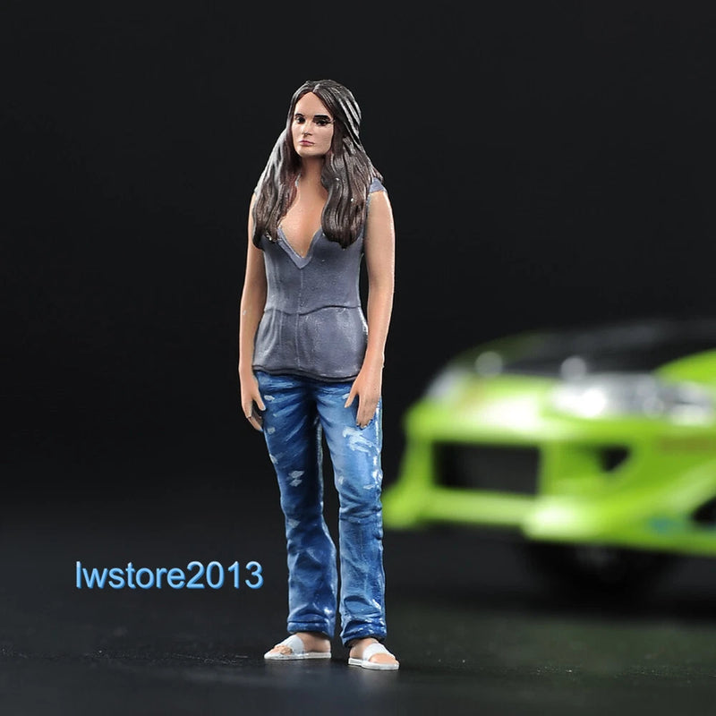 1/87 Jordana Brewster Miniatures Scene Props Figures Model For Cars Vehicles Toy