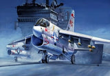 1:72 Vought A-7A Corsair II military aircraft model kit, gray jet on landing gear