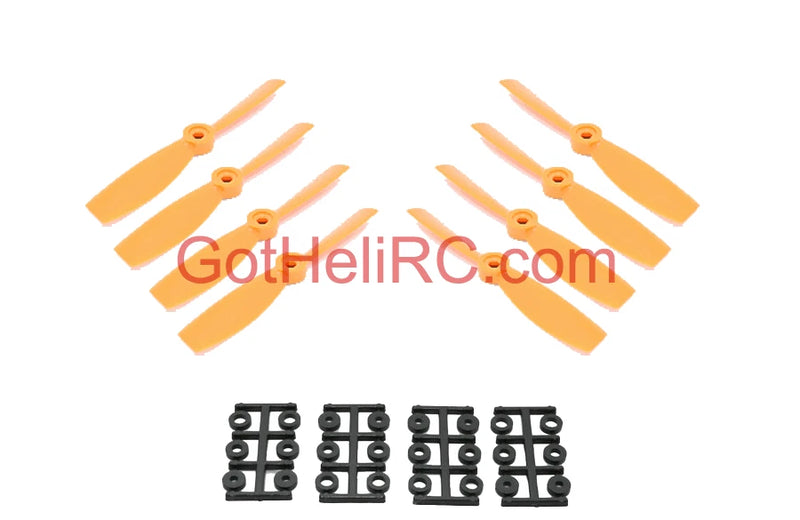 HQ Prop Bullnose 4045 4x4.5 ORANGE MultiRotor propeller (TOTAL 8PCS), FREE SHIP