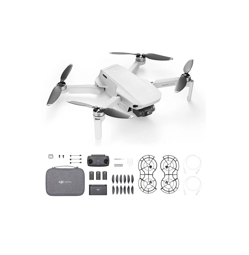 Drone remote control with dark carrying case and hardware accessories