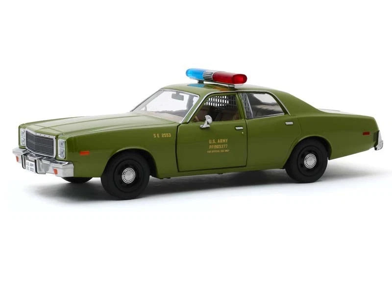 1977 Plymouth Fury U.S. Army Police (A-TEAM) 1:24 Scale Model - Greenlight 84103