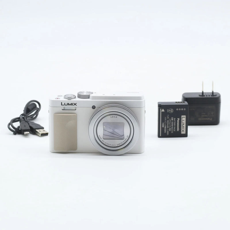 Panasonic Lumix TZ95 Compact Digital Camera, 30x Optical Zoom, White, DC-TZ95-W