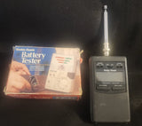 Vintage Radio Shack 9-Range Battery Tester 22-090 Model Working & 22-305 Counter Battery
