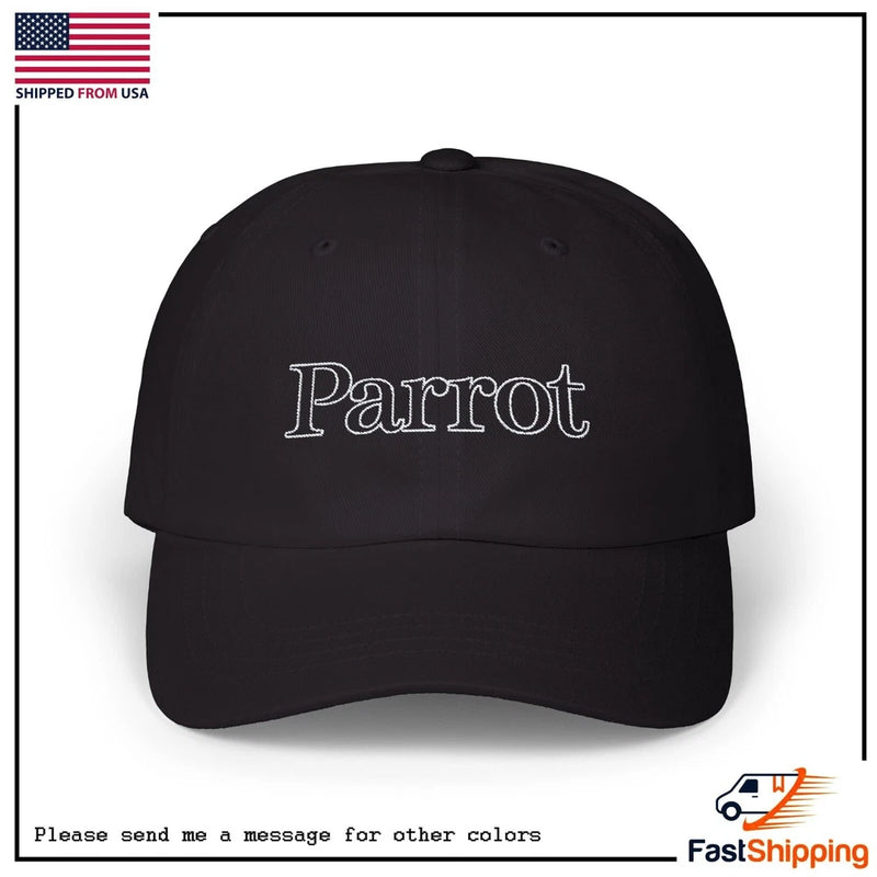Parrot FPV Embroidery Logo Classic Black Color Dad Hat
