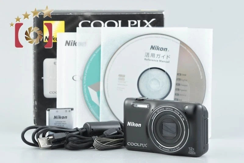 Nikon COOLPIX S6600 Black Compact Digital Camera with Original Box Accessories