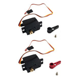 RC servo replacement with servo arm, wires, and mounting screws