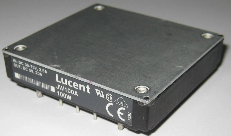 Lucent DC-DC Converter - 5 V DC Output - 100 Watts - JW100A - 36-75V Input - 20A