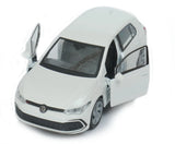 Volkswagen Golf 8 GTI Germany Car Model Toy White Diecast 1:38 Scale Welly