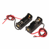 2pcs Spring Charged 1 x 23A/12V N Model Battery Holder Case Free Storage Black- Battery