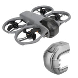 Drone lens cap and gimbal guard cover, gray plastic with lens opening