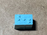 Battery pack part, blue and black, 1/25 scale model car kit
