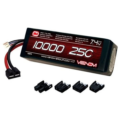 VENOM 25C 10000mah 7.4v 2-Cell LiPO - UNI Plug, 15075 841850197546