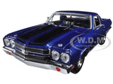 1970 CHEVROLET EL CAMINO SS 396 BLUE MET. 1/24 DIECAST MODEL CAR MOTORMAX 79347