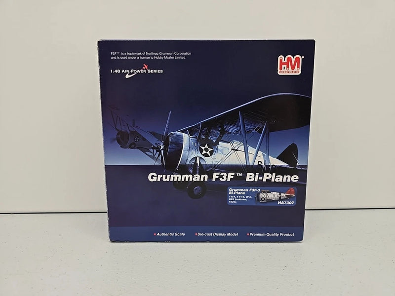 Hobby Master 1/48 Air Powers Series Grumman F3F-3 Bi-Plane Yorktown 1930'sHA7307