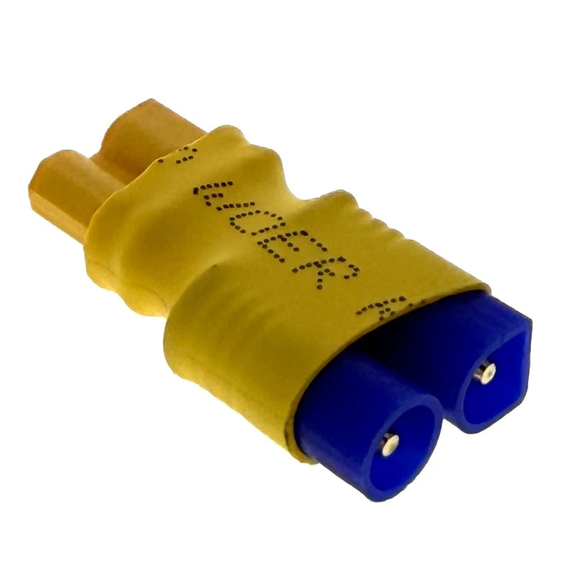 (1) No Wires Connector: Male EC2 to XT30 Female Lipo Battery Adapter