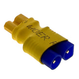 (1) No Wires Connector: Male EC2 to XT30 Female Lipo Battery Adapter