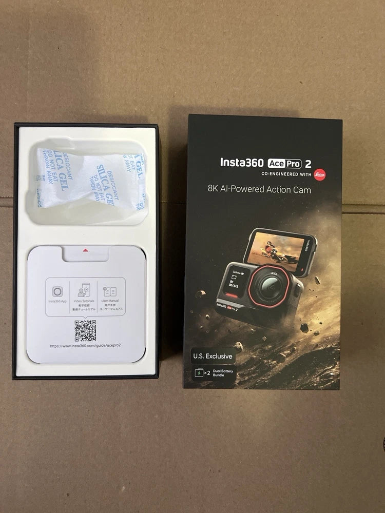 Empty Box Only Insta360 Ace Pro 2 8K Action Camera Dual Battery Bundle Packaging