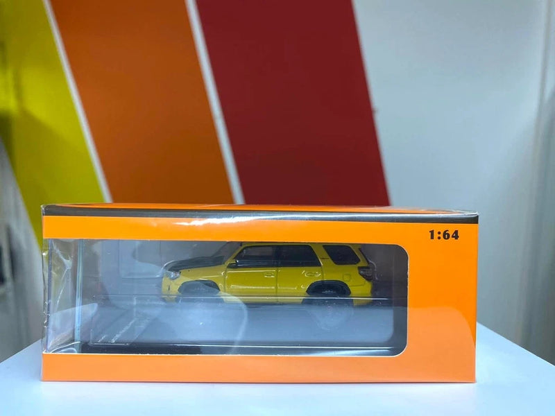 GCD 1:64 Yellow 4 Runner TRD PRO SUV Sports Model Diecast Collect Car Sealed
