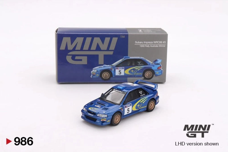 Mini GT 1:64 Subaru Impreza WRC99 #5 1999 Rally Australia MGT00986 Diecast Model