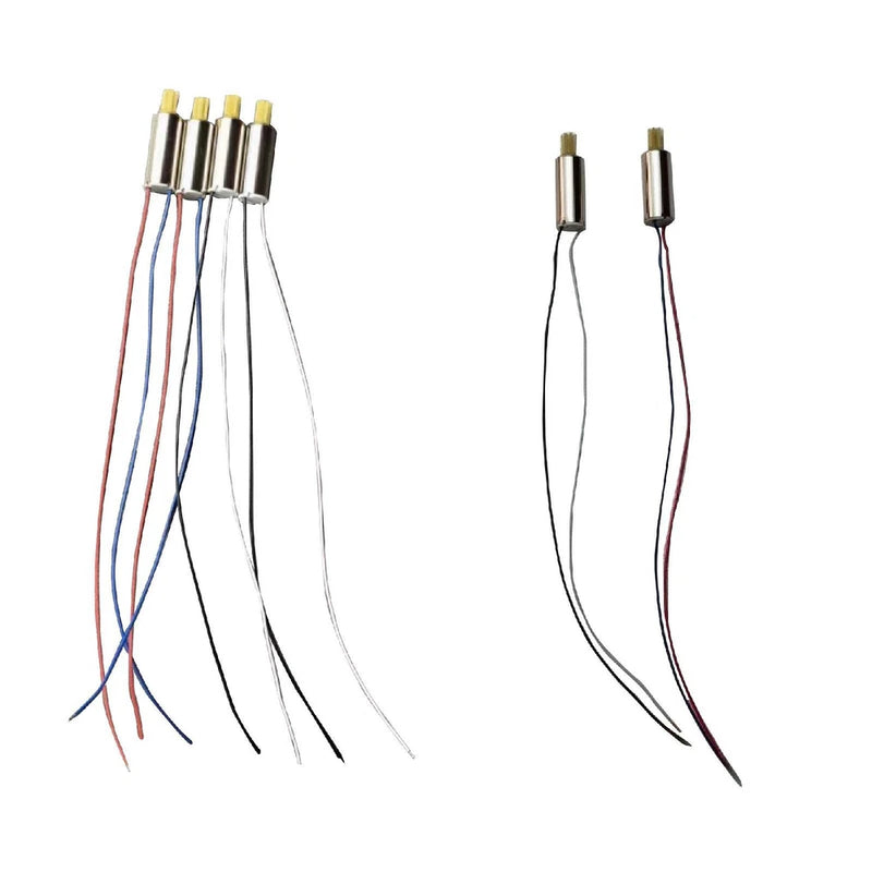 RC drone motor wiring set with gold pins and red/blue/white leads