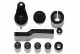 RC car servo horn spare parts set, black plastic pieces