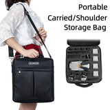 Black waterproof storage shoulder bag with adjustable strap and front zipper pocket