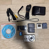 Panasonic Lumix DMC-FX7 Silver Digital Camera with Battery and Charger