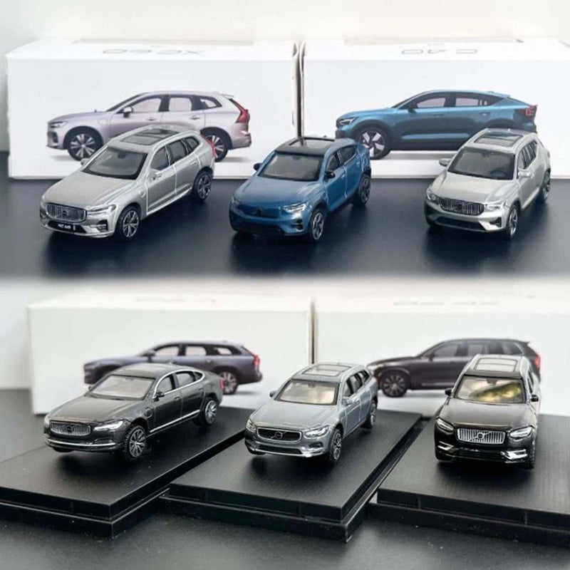 1/64 Scale Volvo XC90/XC60/XC40/S90/V90/C40 Silver Diecast Car Model