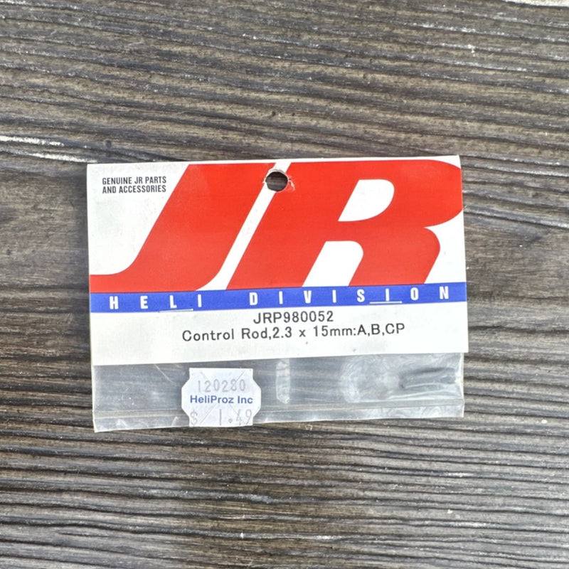 JR Control Rod 2.3 x 115mm Silver RC Helicopter Part A,B,CP JRP980052