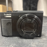Panasonic LUMIX DC-ZS70 Digital Camera Black 30X Zoom w/Manual SD card Case EUC