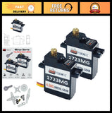 2PCS 17g Full Metal Gear Digital Servo with 25T Horn for RC Cars, Boats, Drones,