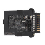Drone motor speed controller circuit board with gold pin connector and IC components