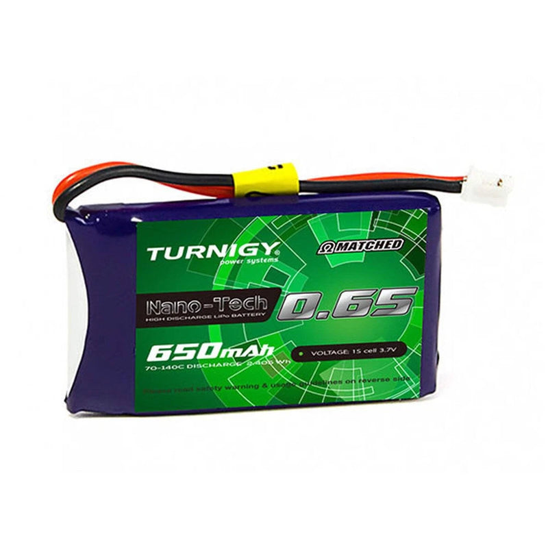 Turnigy Nano-Tech Plus 650mAh 1S 3.7V LiPo Battery 70C 140C (JST-PH Connector) Battery