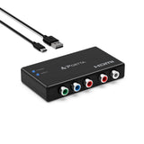 Component to HDMI Converter Adapter - 1080P YPbPr RGB + Audio for HDTV